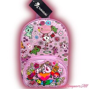 Tokidoki Unicorno and Friends Floral Mini Backpack